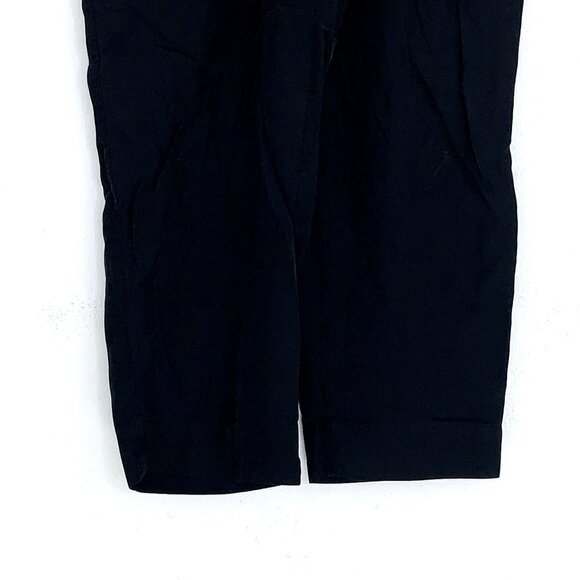 & Other Stories black drawstring paperbag cropped pant size 2 - Picture 4 of 11
